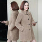 Women's Thick Faux Cashmere Coat Mid-length