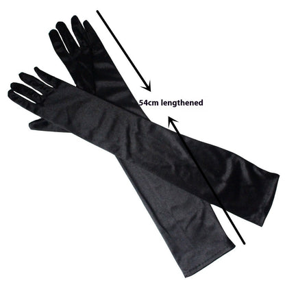 Women's Long Dress Satin Gloves