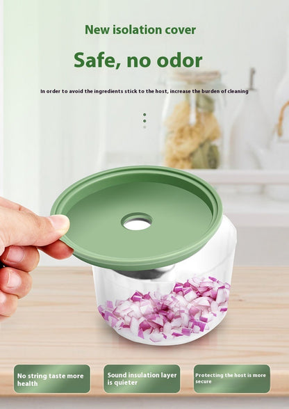 USB Rechargeable Electric Garlic Press Portable Wireless Food Chopper Mini Complementary Food Mixer Kitchen Gadgets