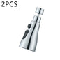 Universal Pressurized Faucet Sprayer Anti-splash 360 Degree Rotating Water Tap Three Stall Water Saving Faucet Nozzle Adapter