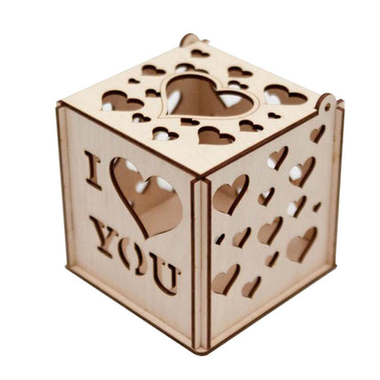 Creative Valentine's Day Projection Wooden Box