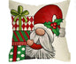 Christmas Decorations Pillow Covers Sofa Square Throw Pillow Cases Stamping Snowflake Waist Cushion Cover Home Bed Decor