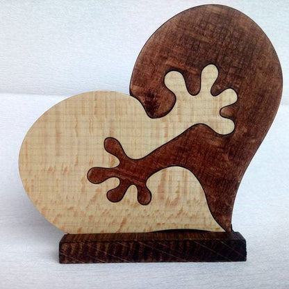 Valentinstag Geschenk Holz Herz Liebe Desktop Ornament Holz Dekoration