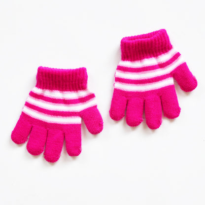 Autumn Winter Thermal Velvet Knitted Gloves