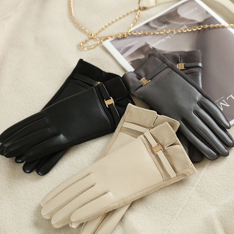 Women's Winter Suede Gloves