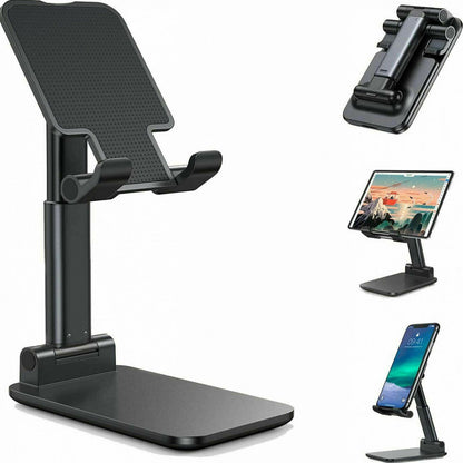 Cell Phone Stand Desktop Holder Tablet Stand Mount Mobile Phone Desktop Tablet Holder Table Cell Foldable Extend Support Desk Mobile Phone Holder Stand