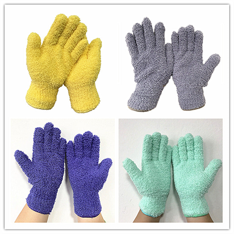 Half Velvet Comfortable Fine Fiber Dust Gloves