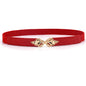 Fashion Leaf Thin Belt Female Ornament Waist Seal