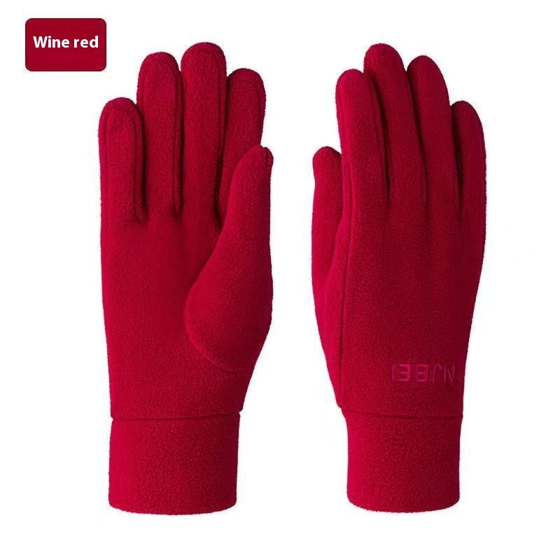 Herbst und Winter warme Polar Fleece Handschuhe Reiten dicke Mode