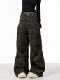 Workwear Camouflage Jeans Women's High Waist Exercise Casual Pants