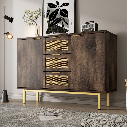 Metal And Wood Sideboard