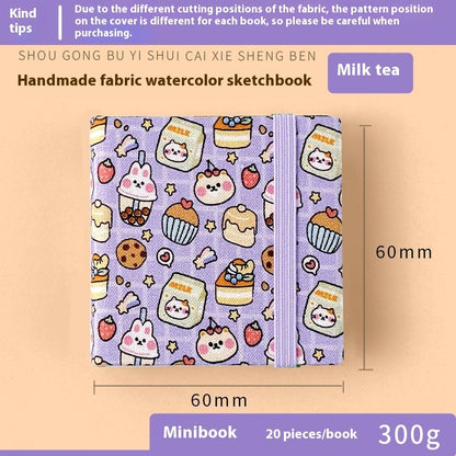 Sketch Carrying Travel Portable Good-looking Journal Book Feile Bird Fabric Mini Watercolor