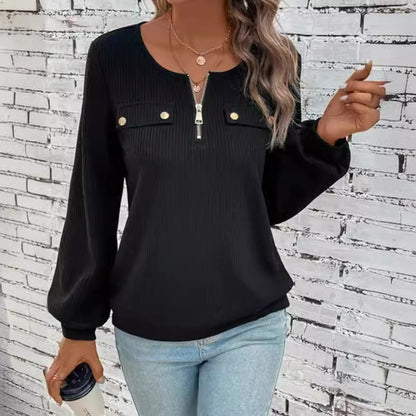 Spring And Summer Long Sleeves Round Neck Sweater