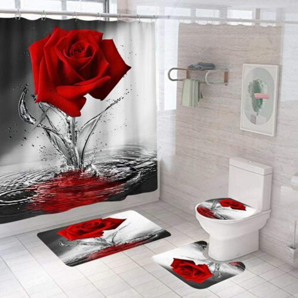 Valentine's Day Rose Series Shower Curtain Pattern