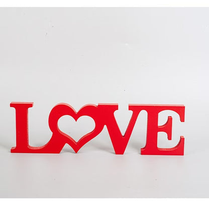 Cross-border Hot Love Conjoined Wooden Craft Ornaments