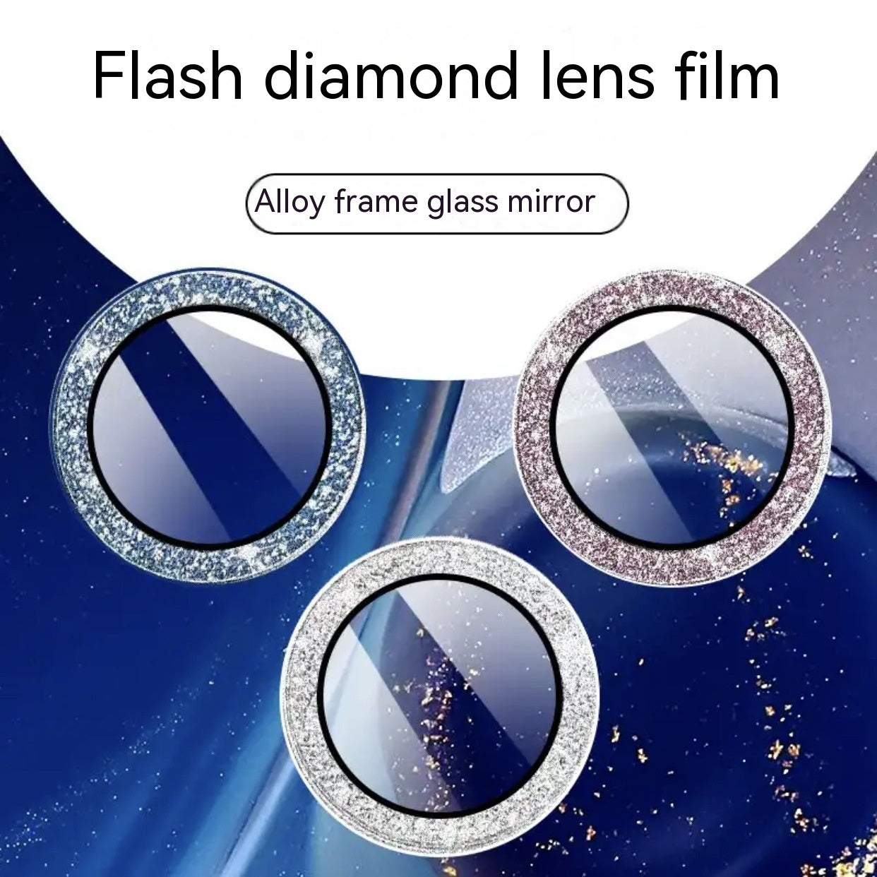 Mobile Phone Rhinestone Lens Protector