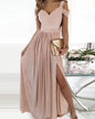 Long Floor Length Elegant Greek Style Pleated Dress