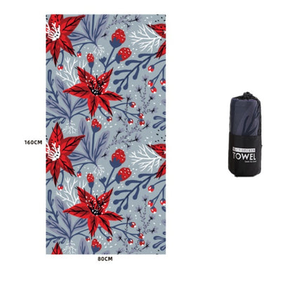 Printed Swim Microfiber Beach Towel