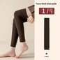 Fleece-lined Extra Thick Fluffy Loop Long Knee Pad Foot Sock