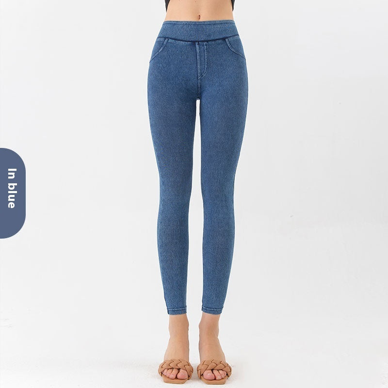 European And American New High Waist Yoga Jeans For Women