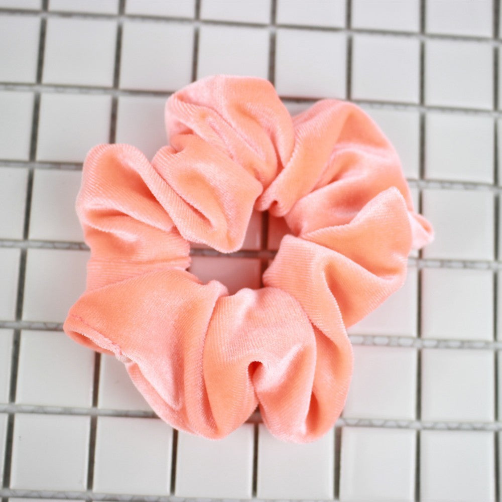 Fluorescent Color Updo Hair Ring Women's Flannel