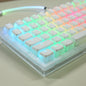 Double Skin Milk Pudding Transparent Key Cap Closed PBT Two Color OEM No Water Mouth 61 68 84 87 104 Etc