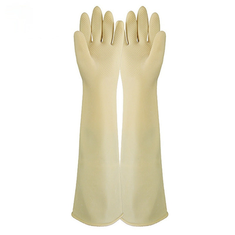 60cm Thicken And Lengthen Natural Latex Waterproof Antifouling Labor Gloves