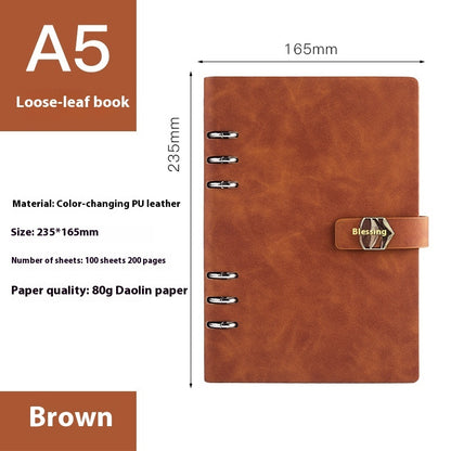 A5 Notebook Loose-leaf Removable Notepad Business Office Meeting