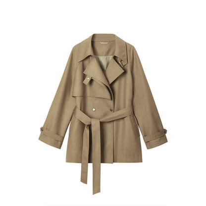 Women's Asymmetric Loose Casual Mid-length Trench Coat