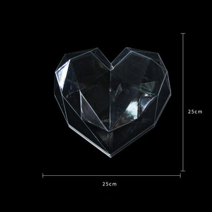 Valentine's Day Crystal Heart Flower Box