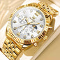 Men's Fashionable Golden Quartz Watch