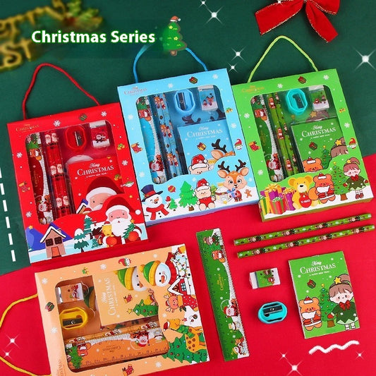 Suit Stationery Portable 6-Piece Gift Box Children Christmas