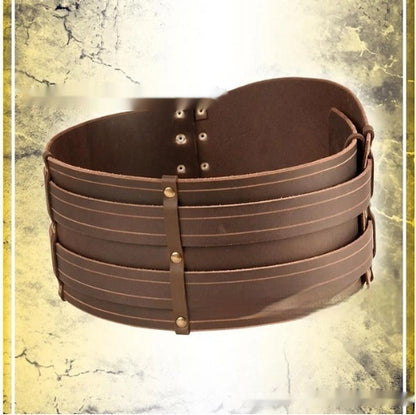 Wish Halloween Crăciun Medieval Knight Belt Retro Wide Belt Fashion Belt Recuzită Accesorii