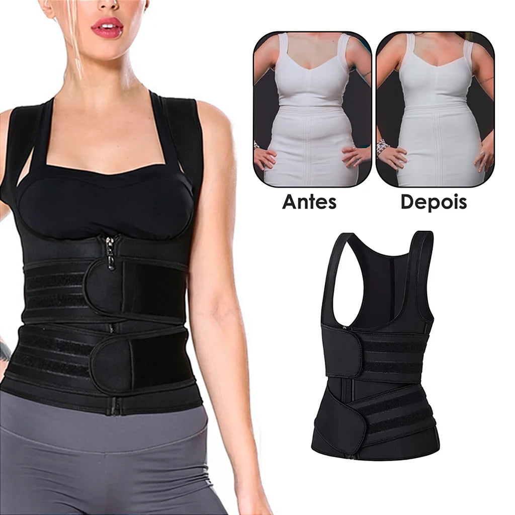 Strap Modeling Female Bodysuit Corset Double Clasp