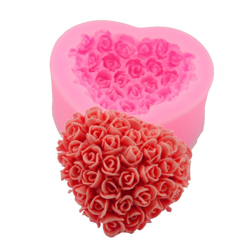 Valentinstag Geschenk Valentinstag Liebe Rose Silikonform Home Supplies