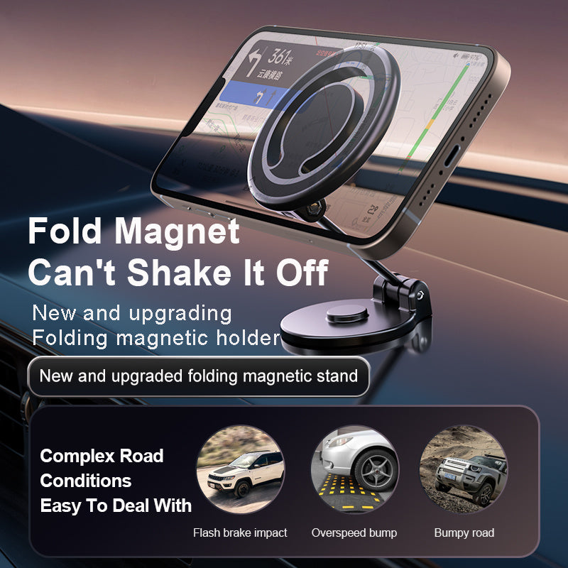 Magnetic Phone Holder For Car, Powerful Magnets Military  Grade Suction Car Phone Holder Mount Dashboard Windshield Cell Phone Holder Phone Stand For Car Android Automobile Cradle