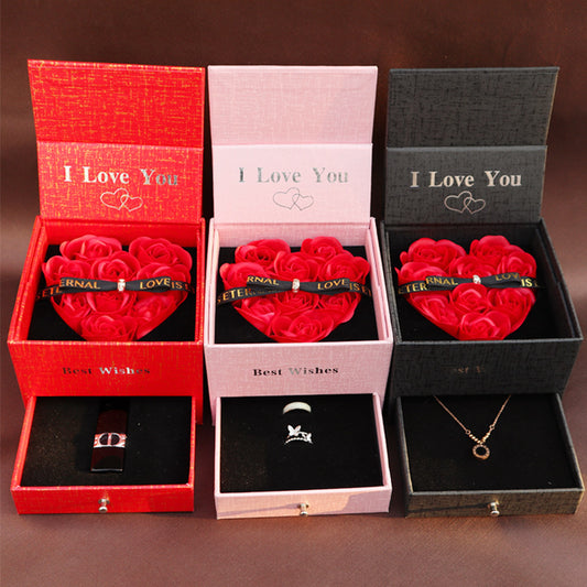 Double Life Rose Jewelry Packaging Gift Box