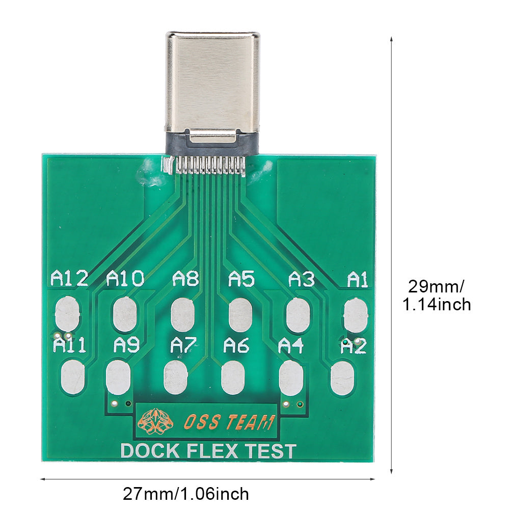 2pcs Dock Test Board USB 5 Pin Battery Power Charging Port Easy Test Repair for Android Type C Phone(1 )