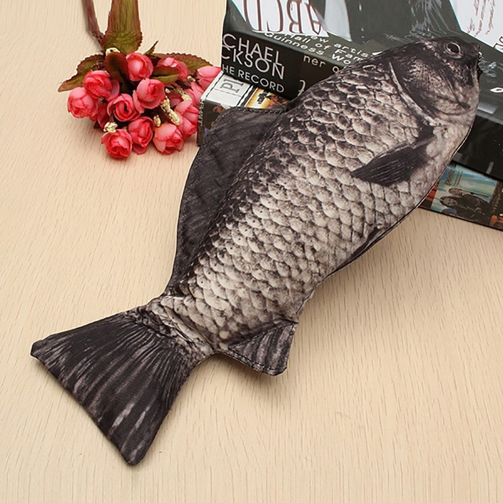 Cloth Large Capacity Crucian Carp Pencil Case