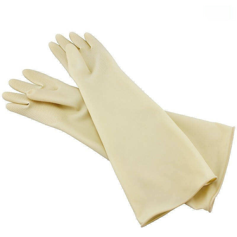 60cm Thicken And Lengthen Natural Latex Waterproof Antifouling Labor Gloves