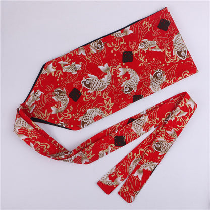 Hanfu Slimming Cotton And Linen Waist Vintage Belt