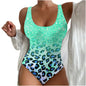 Women's Seaside Beach Swimsuit 3D Contrast Color One-piece Swimsuit