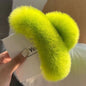 Real Rex Rabbit Hair New Cute Plush Headdress Hair Claw