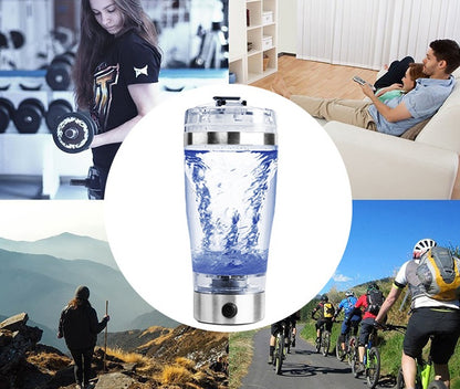 Agitator electric de shake de proteine ​​Sticla de shake cu USB Blender de cafea cu lapte Fierbător de sport și fitness Încărcare cu agitator electric