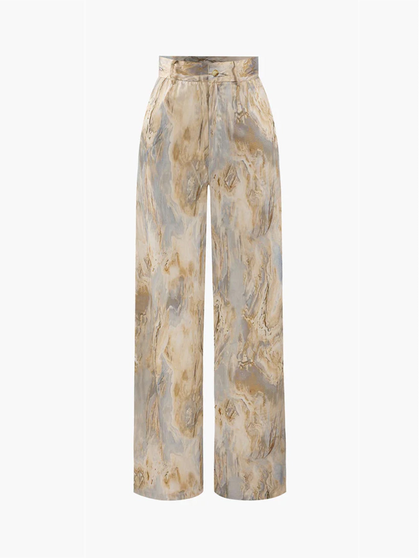 Summer New High Waist Retro Printed Trousers