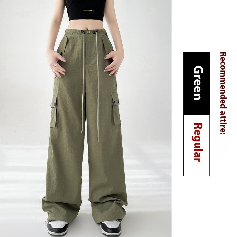 Women's High Waist Casual Sports Wide-leg Pants