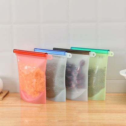 Kitchen Storage Bag Silicone Storage Bag Vacuum Sealed Bag Refrigerator Food Bag Dried Fruit Storage Bag