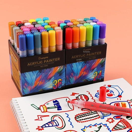 48 Colors Painting DIY Ceramic Graffiti Water-based Marker Package