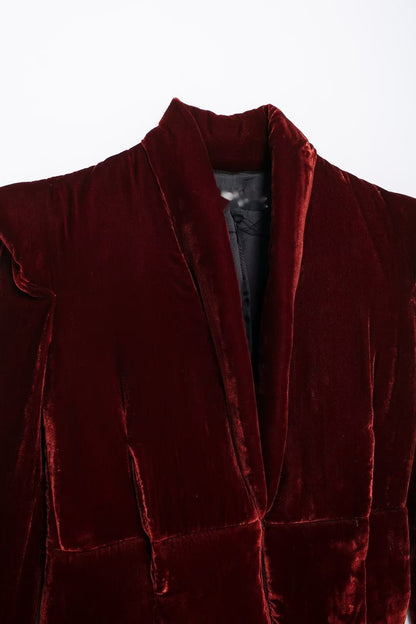 Polyester Women's Autumn All-match Velvet Cotton Coat Jacket