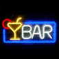 Brightly Colored Neon Advertising Lights For Bar Parties